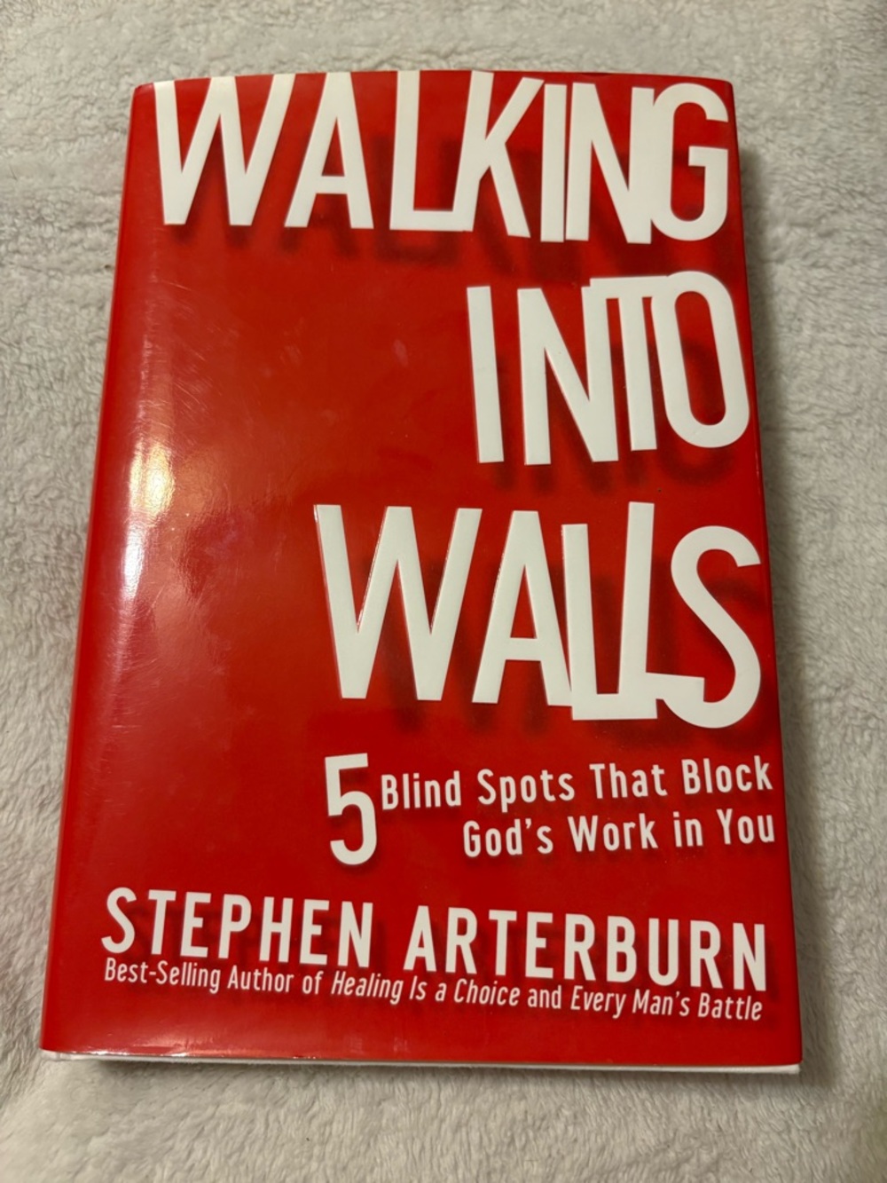 Worth Bold Red Christian Self-Help Book Back Cover